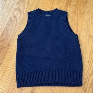 Vineyard vines chunky tank sweater navy blue size extra small
